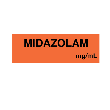 NEVS Tape, Midazolam, mg/ml 1/2" x 1-1/2" Orange w/Black VW-0130